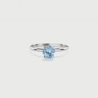 Sky Blue Topaz Ring in 14K White Gold Ring-AlmaDiPietra Sky Blue Topaz Ring in 14K White Gold Ring-AlmaDiPietra