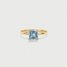 Sky Blue Topaz Ring in 14K Yellow Gold-AlmaDiPietra