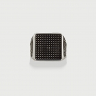 ​Signet Oxidized ​Silver ​Ring for Men-AlmaDiPietra