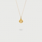"Cronus" 14K Gold Pendant of “Linned Drops” Collection-AlmaDiPietra "Cronus" 14K Gold Pendant of “Linned Drops” Collection-AlmaDiPietra
