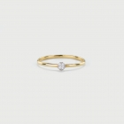 Diamonds Circle Stackable Ring in 14K Yellow Gold-AlmaDiPietra Diamonds Circle Stackable Ring in 14K Yellow Gold-AlmaDiPietra