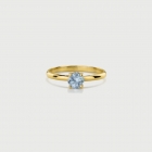 Solitaire Sky Blue Topaz Ring in 14K Yellow Gold-AlmaDiPietra Solitaire Sky Blue Topaz Ring in 14K Yellow Gold-AlmaDiPietra
