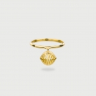 "Cronus" 14K Gold Ring of “Linned Drops” Collection-AlmadiPietra