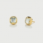 Mother of Pearl Doublet Stud Earrings in Gold Plated Silver -AlmadiPietra Mother of Pearl Doublet Stud Earrings in Gold Plated Silver -AlmadiPietra
