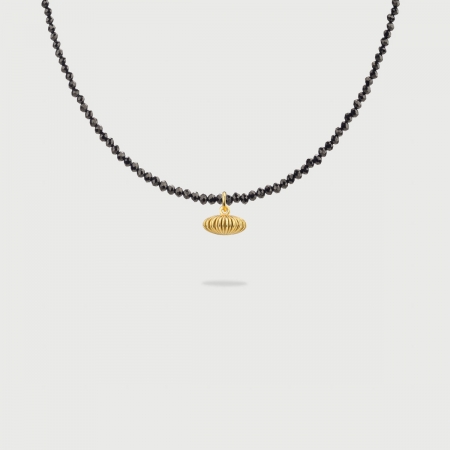 ​"Cactus" 14K Gold Pendant of “Linned Drops” Collection​-AlmaDiPietra