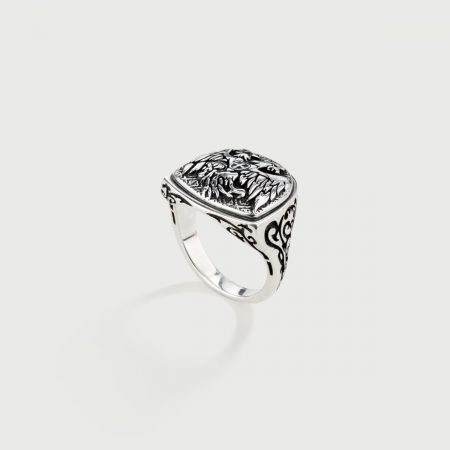 ​Signet Silver ​Ring for Men-AlmaDiPietra
