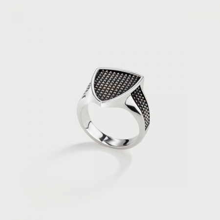 ​Signet Oxidized ​Silver ​Ring for Men-AlmaDiPietra