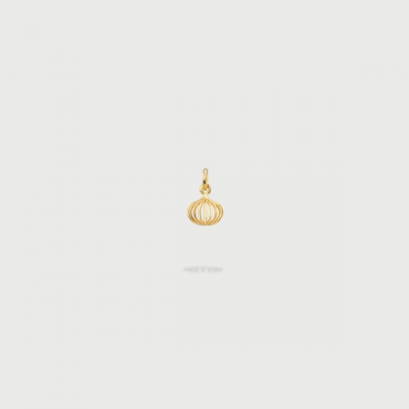 ​"Gravity" 14K Gold Pendant of “Linned Drops” Collection​-AlmaDiPietra