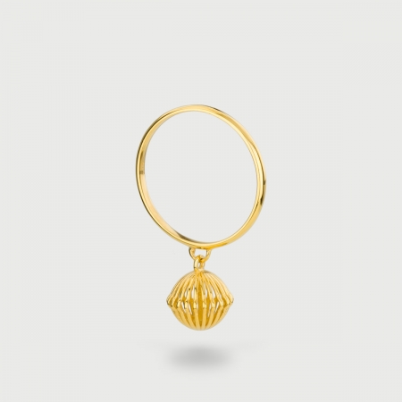 "Cronus" 14K Gold Ring of “Linned Drops” Collection-AlmadiPietra
